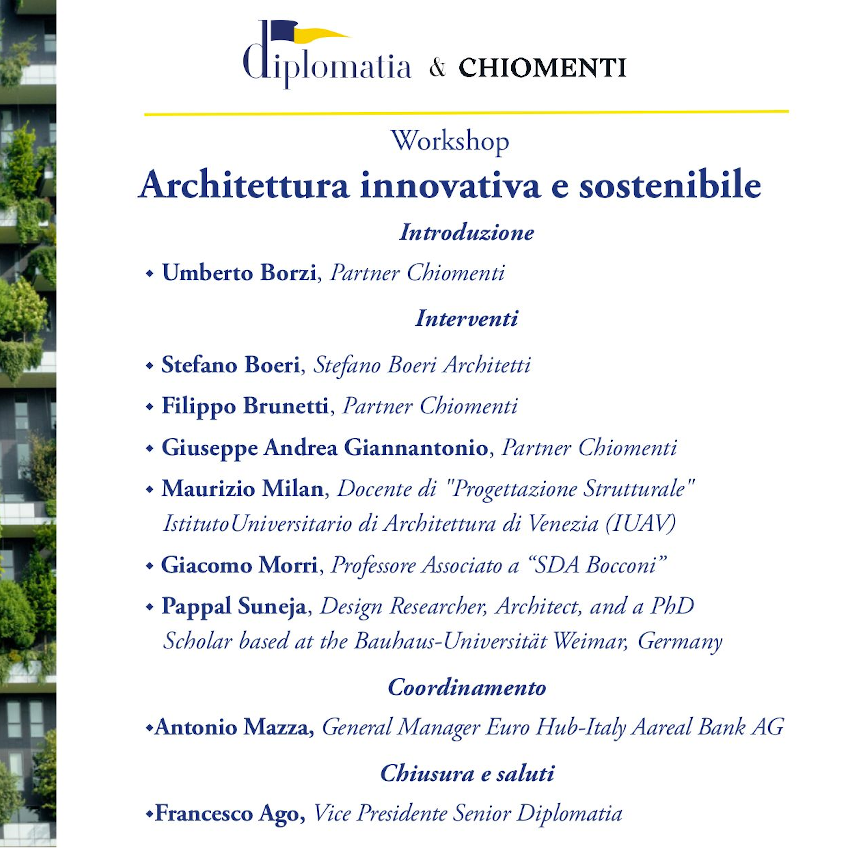 Workshop 'Architettura innovativa e sostenibile'